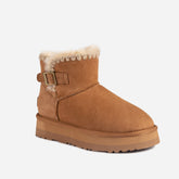 Eskimo Buckled Platform Mini Boots